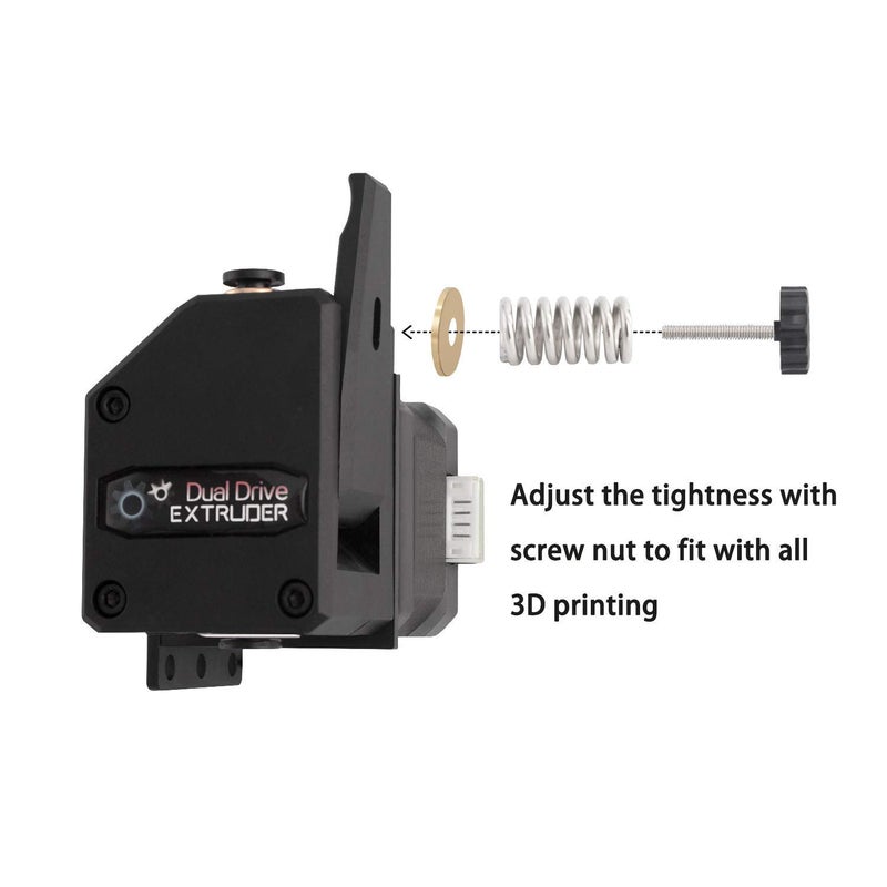 3Dman Dual Drive Bowden Extruder Universal Geared Extruders for Ender 3 V2, Ender 3 Pro, Ender 3 Series, CR10 Series, Mega S, Tevo Tornado, Wanhao D9, Anet A8 E10, Prusa I3 and DIY 3D Printer - Image 4